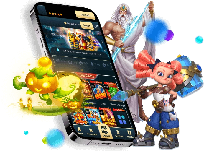 Giao diện game nổ hũ với biểu tượng tiền vàng và giải Jackpot